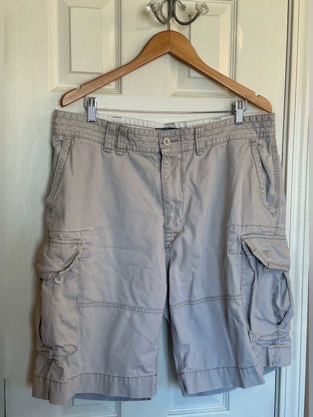 Polo Ralph Lauren Men's Classic Chino Khaki Cargo Shorts 100% Cotton Size 48